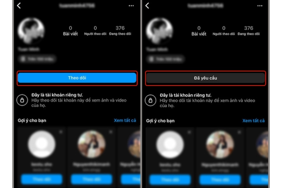 Cách theo dõi tài khoản riêng tư Instagram Cách theo dõi tài khoản riêng tư Instagram