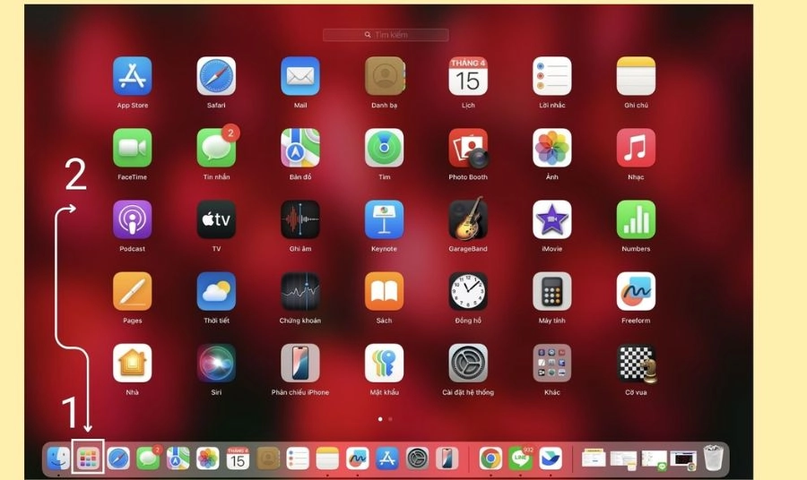 Mở Launchpad Mở Launchpad