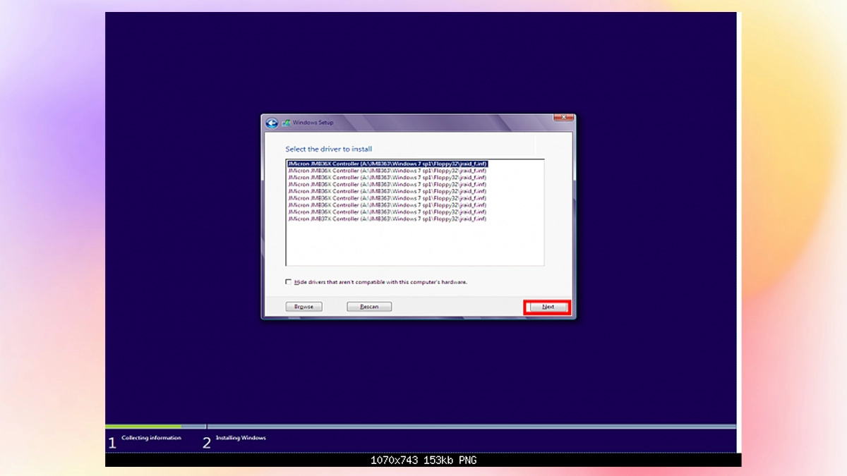 Chọn Driver tương thích và cài đặt Chọn Driver tương thích và cài đặt