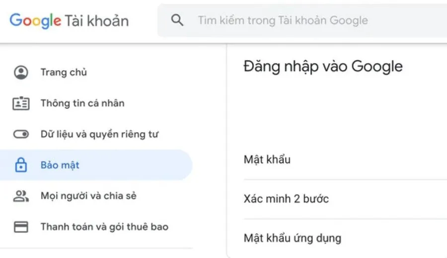 xác thực 2 yếu tố