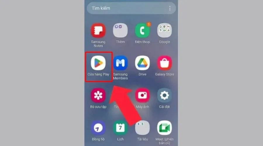 Hãy mở Google Play Store