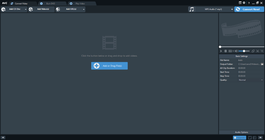 Mở phần mềm, nhấn Add or Drag File(s)