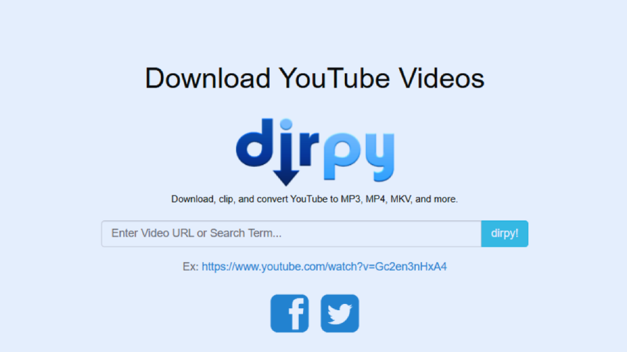 Truy cập trang web Dirpy