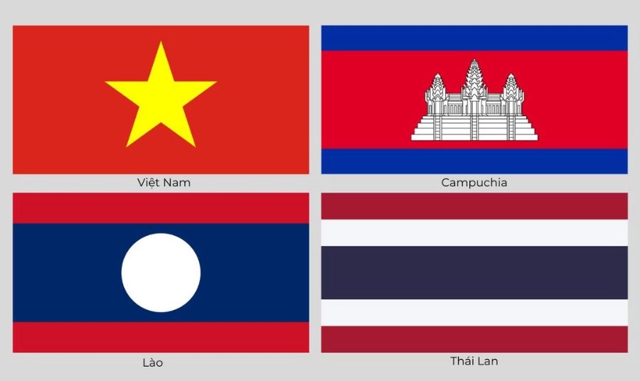 Hình ảnh lá cờ các nước châu Á
