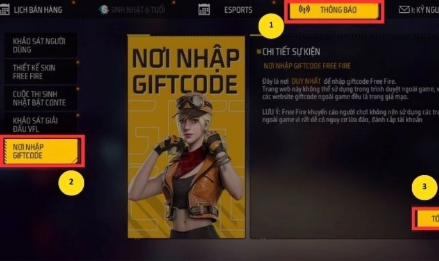 Hướng dẫn chi tiết cách nhận và nhập code Free Fire Hướng dẫn chi tiết cách nhận và nhập code Free Fire
