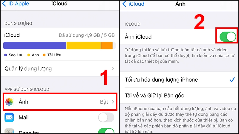 Sao chép hình ảnh từ máy tính vào iPhone thông qua iCloud