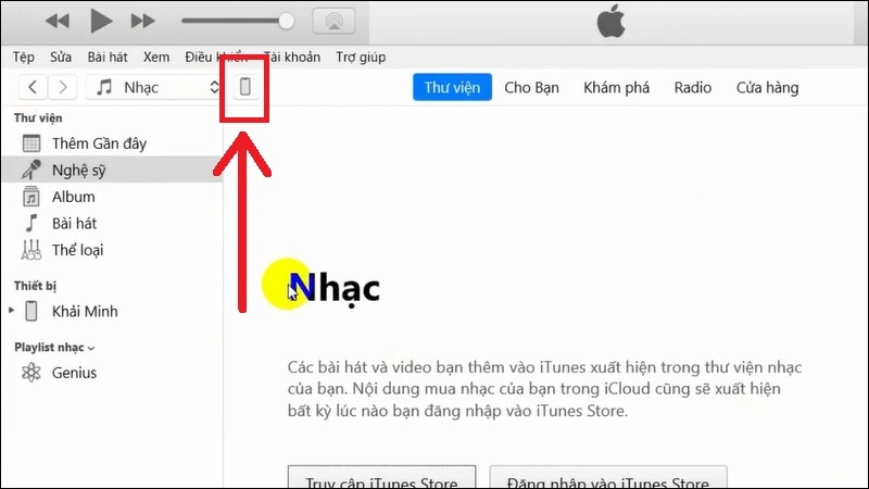 Sử dụng iTunes chuyển ảnh từ máy tính vào iPhone 