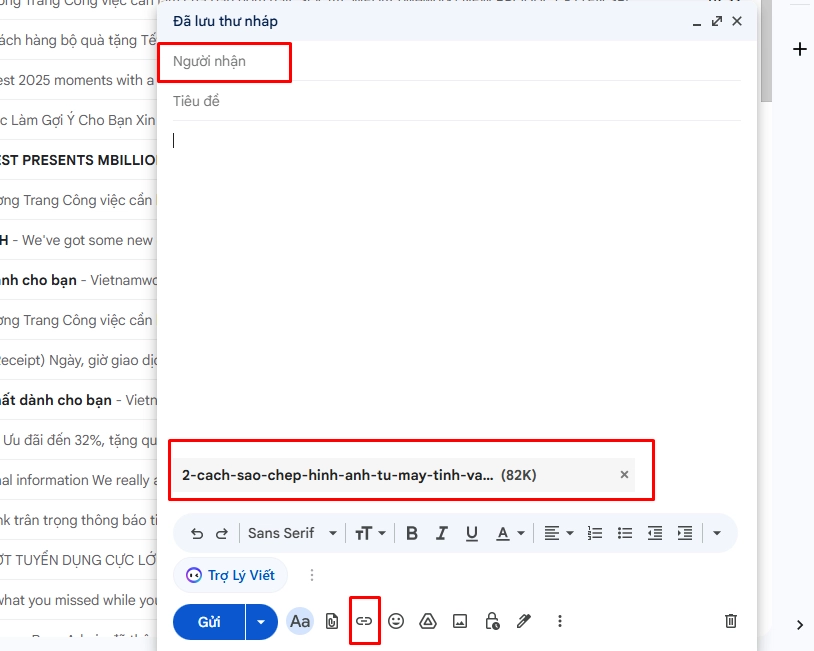 Cách chuyển ảnh từ máy tính sang iPhone bằng Gmail