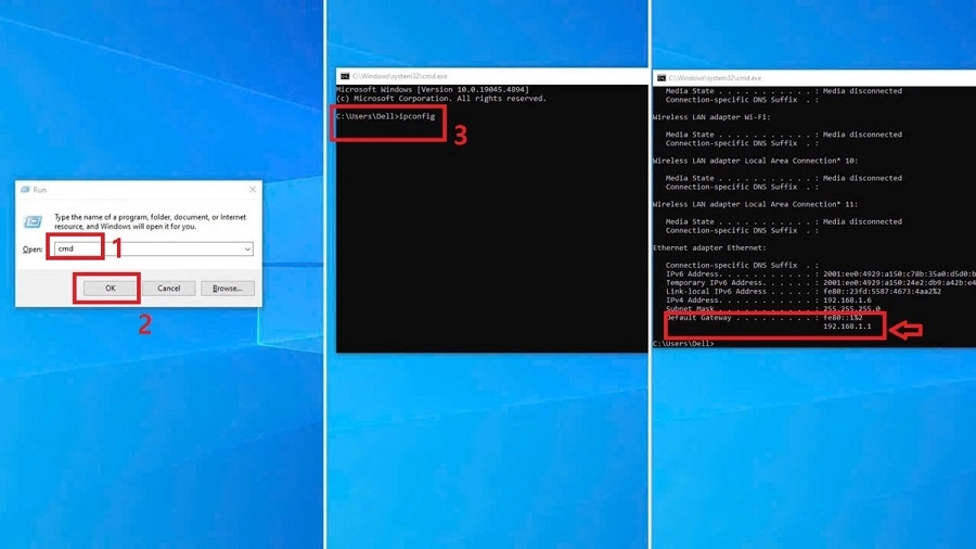Cách kiểm tra Default Gateway Internet Cách kiểm tra Default Gateway Internet