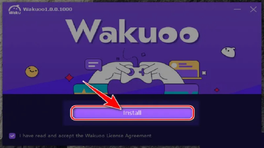 Cài đặt Wakuoo trên máy tính