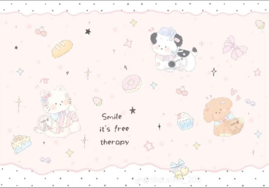 Hình nền cute màu hồng cho máy tính và laptop 2