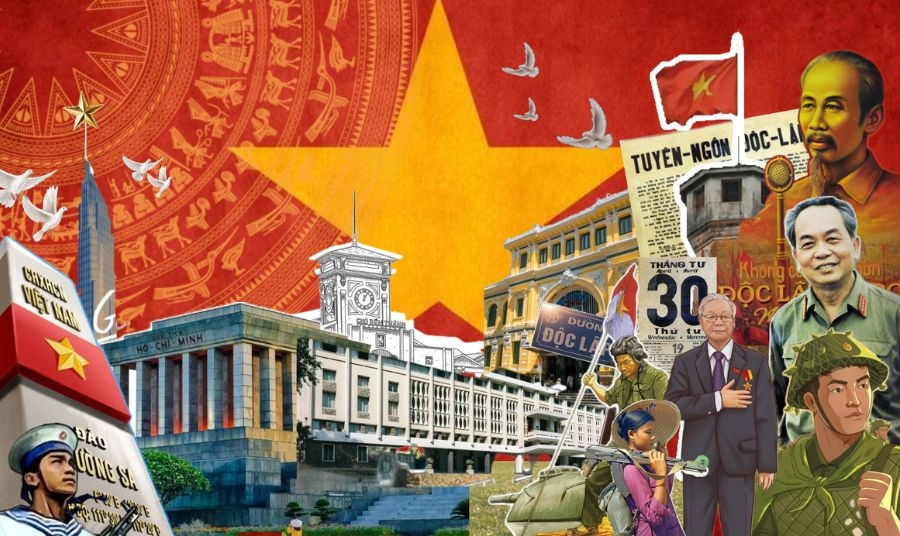 Hình nền lá cờ Việt Nam đẹp