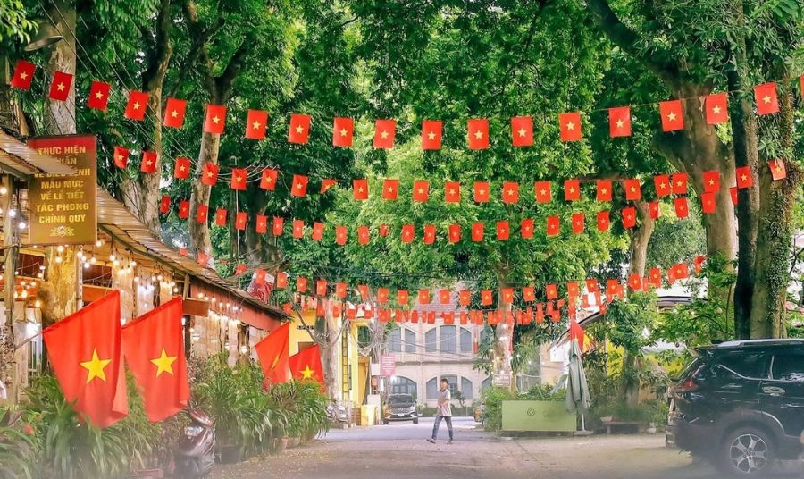 Hình nền lá cờ Việt Nam mới 
