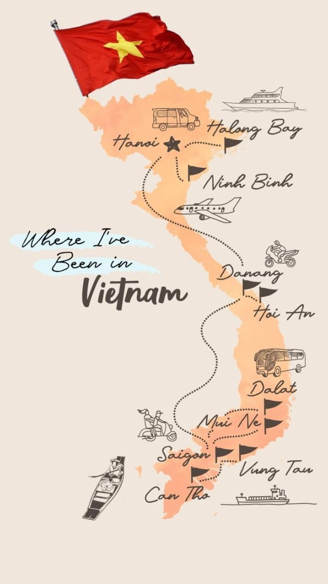 Hình nền lá cờ Việt Nam với bản đồ chữ S