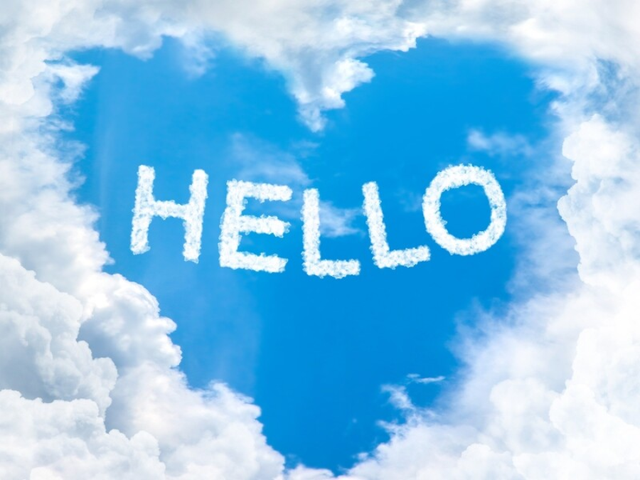 Hình nền PowerPoint Hello 2
