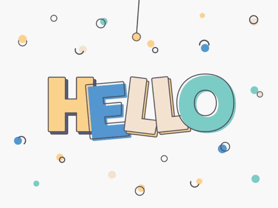 Hình nền PowerPoint Hello 3