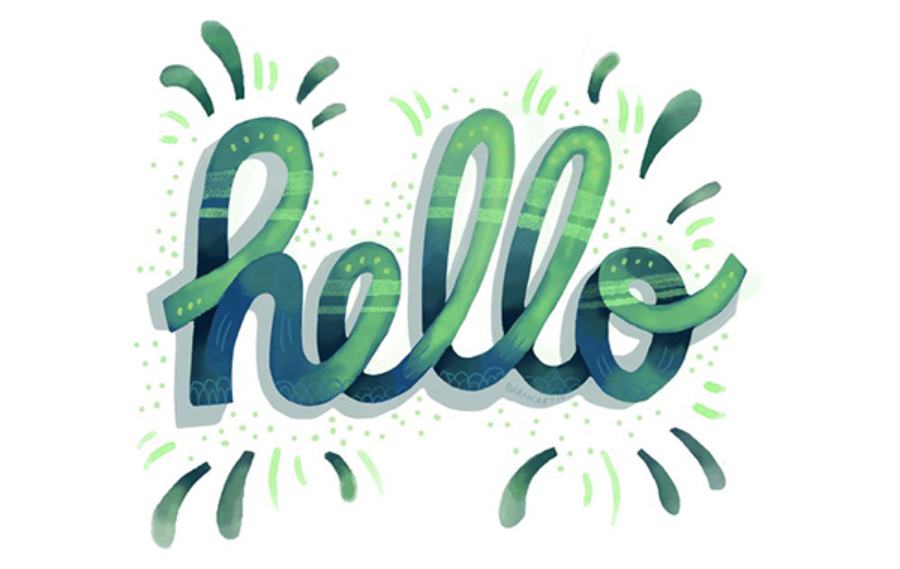 Hình nền PowerPoint Hello 10