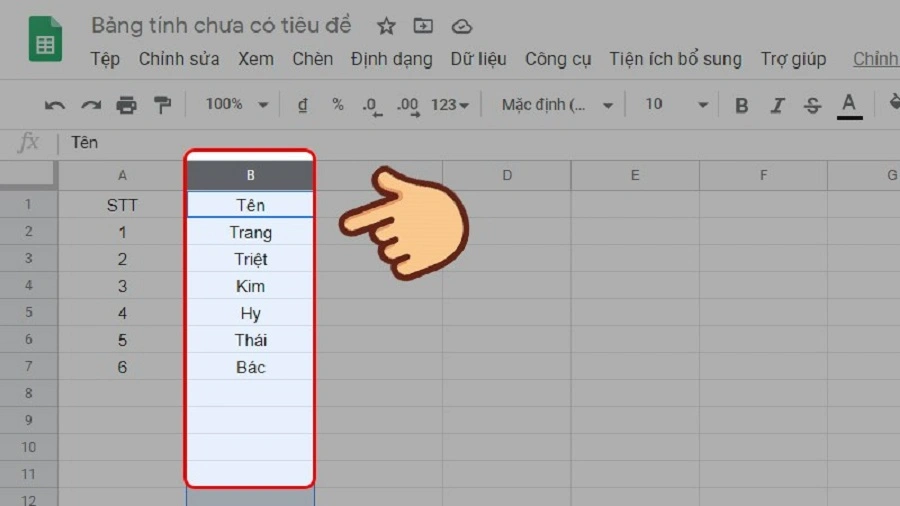 google sheet5