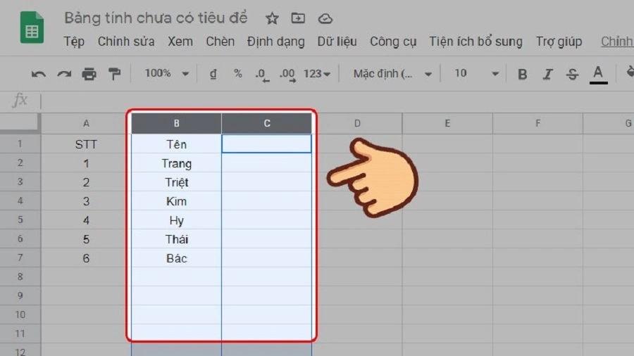 google sheet11