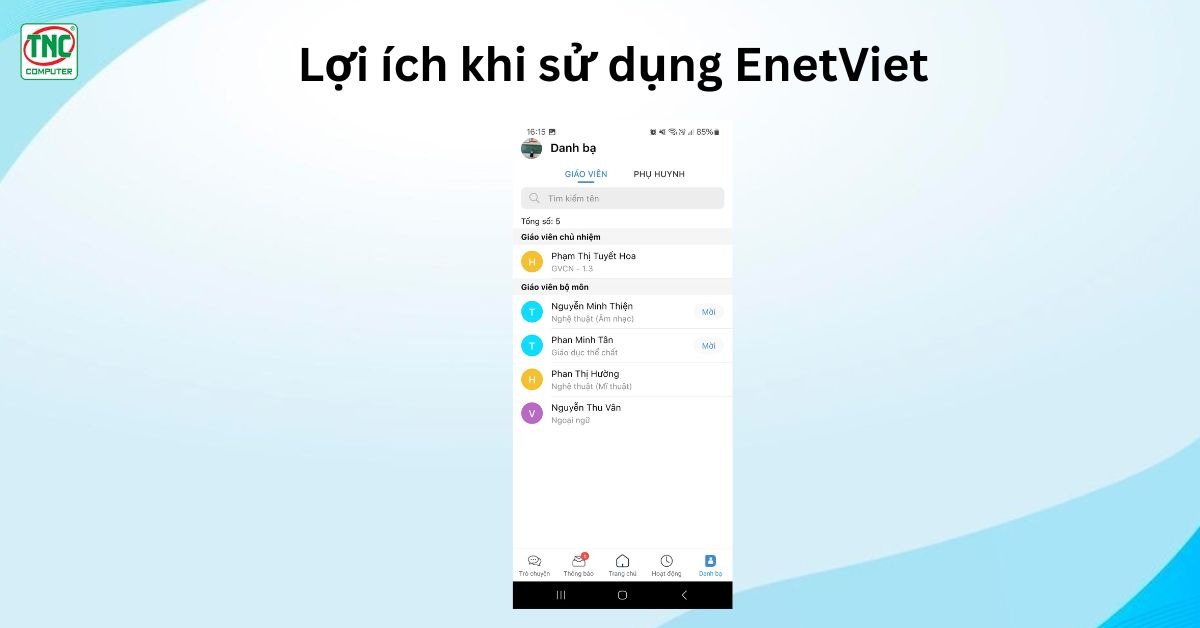 Lợi ích khi sử dụng EnetViet