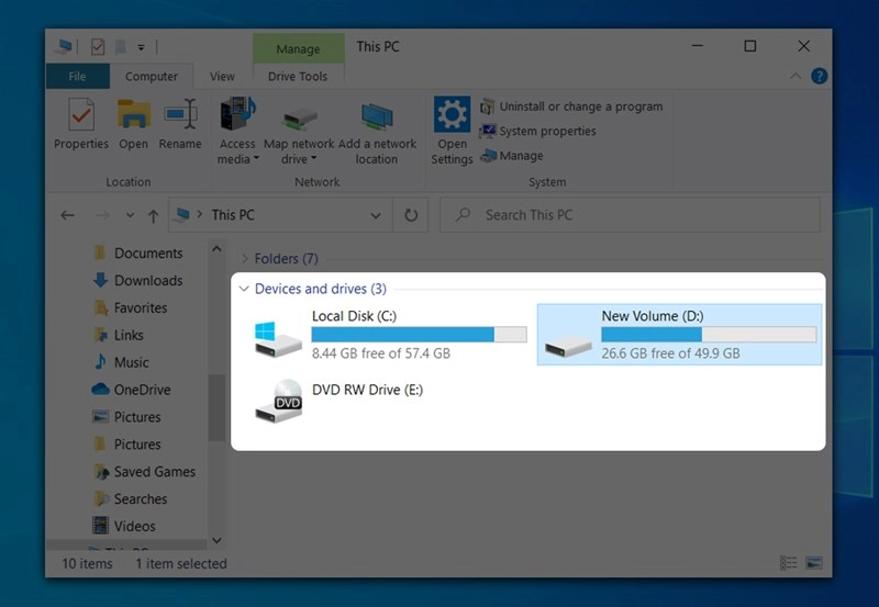 Cách kiểm tra dung lượng ổ cứng trên máy tính Windows Cách kiểm tra dung lượng ổ cứng trên máy tính Windows