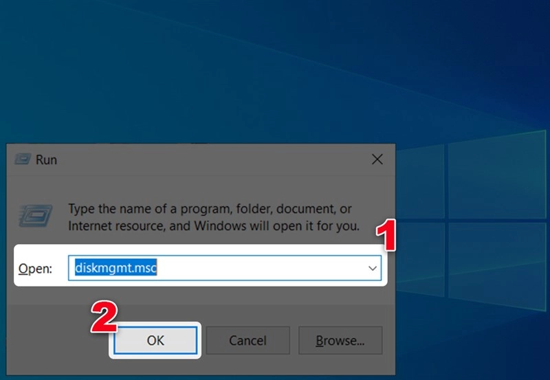 Kiểm tra trong Disk Management (Quản lý ổ đĩa) Kiểm tra trong Disk Management (Quản lý ổ đĩa)