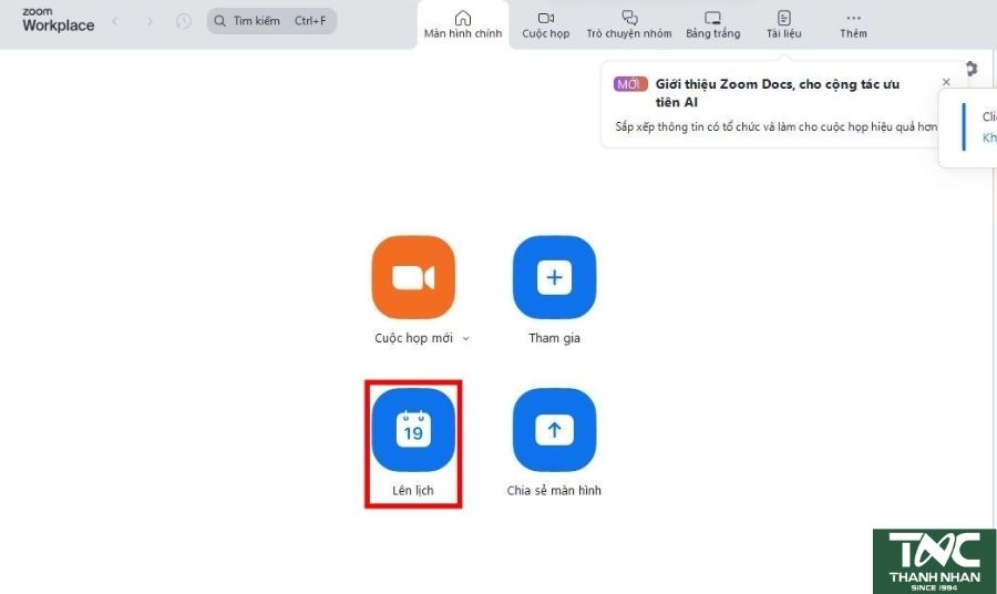  Mở Zoom. Khởi động Zoom Client trên PC/laptop hoặc truy cập Zoom Web
