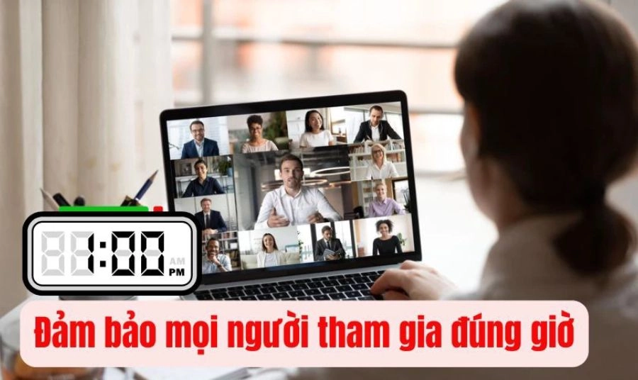 Lưu ý khi lên lịch họp vào 1 giờ chiều nay