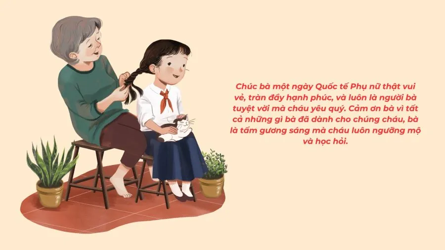chúc tặng bà