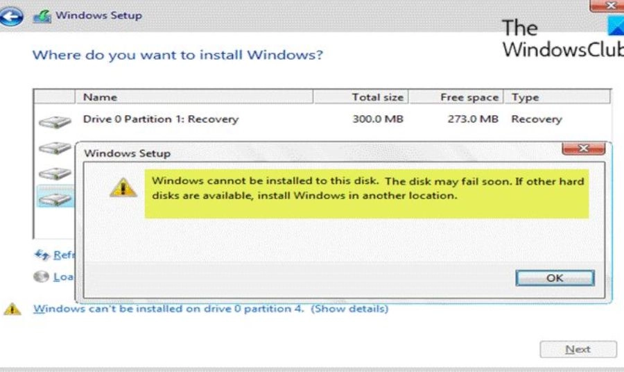 Hướng dẫn chi tiết cách sửa lỗi “The selected disk has an MBR partition table”