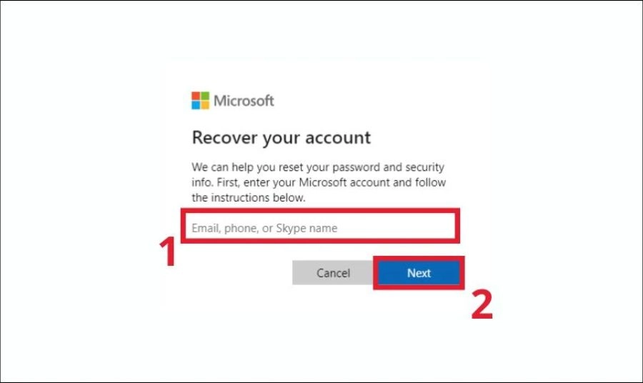 Reset mật khẩu Windows online với Microsoft Account