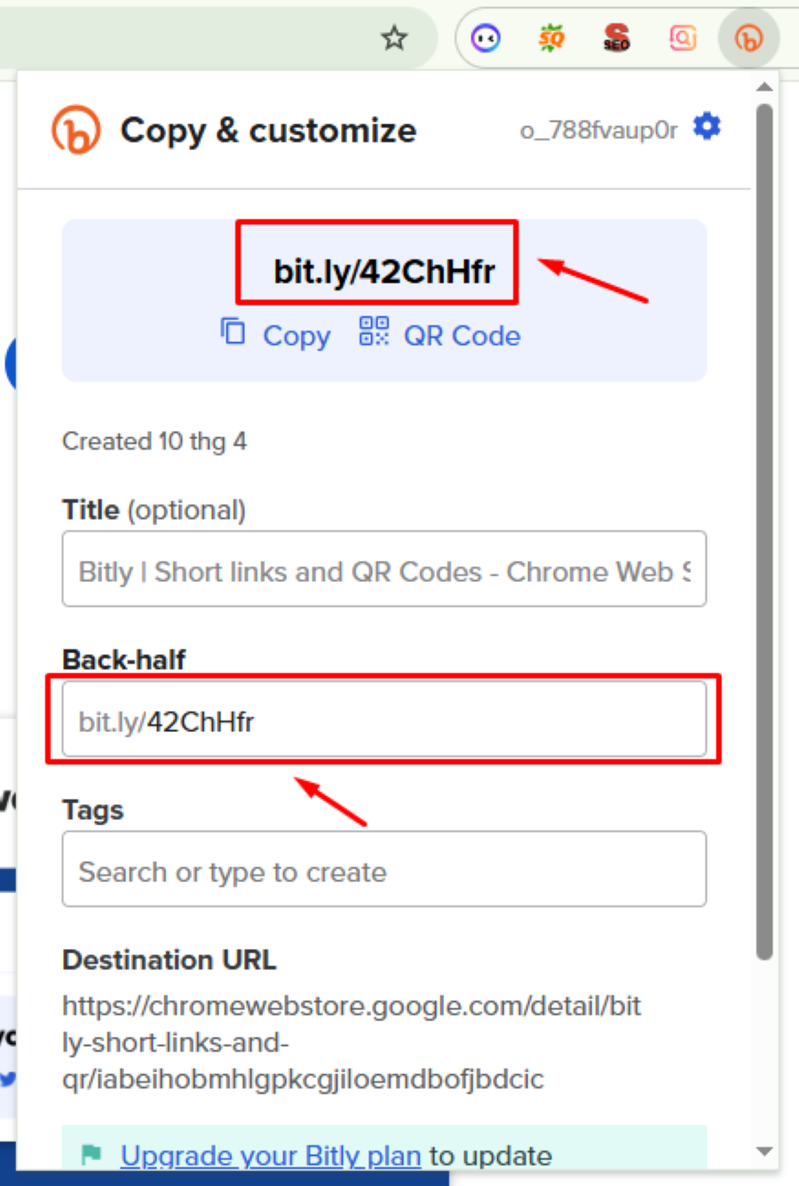 rút gọn link