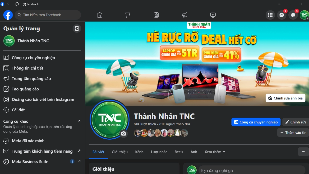 tỉa fb về máy tính 