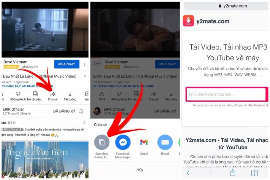 Sử dụng y2mate.com tải video YouTube về điện thoại, máy tính