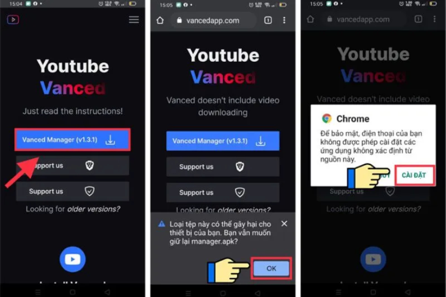 Sử dụng ứng dụng Youtube Vanced để tải video YouTube về điện thoại