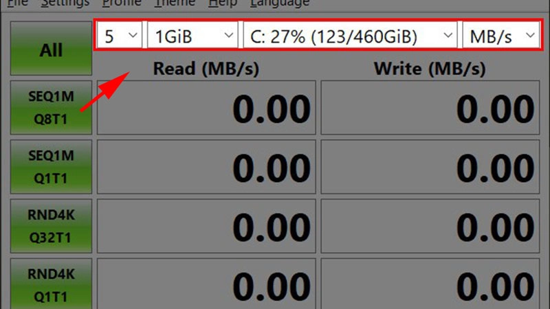 Tiến hành chạy kiểm tra (Benchmark)
