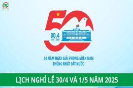 Chốt lịch nghỉ lễ 30/4 và 1/5/2025, CBCCVC và người lao động được nghỉ 5 ngày
