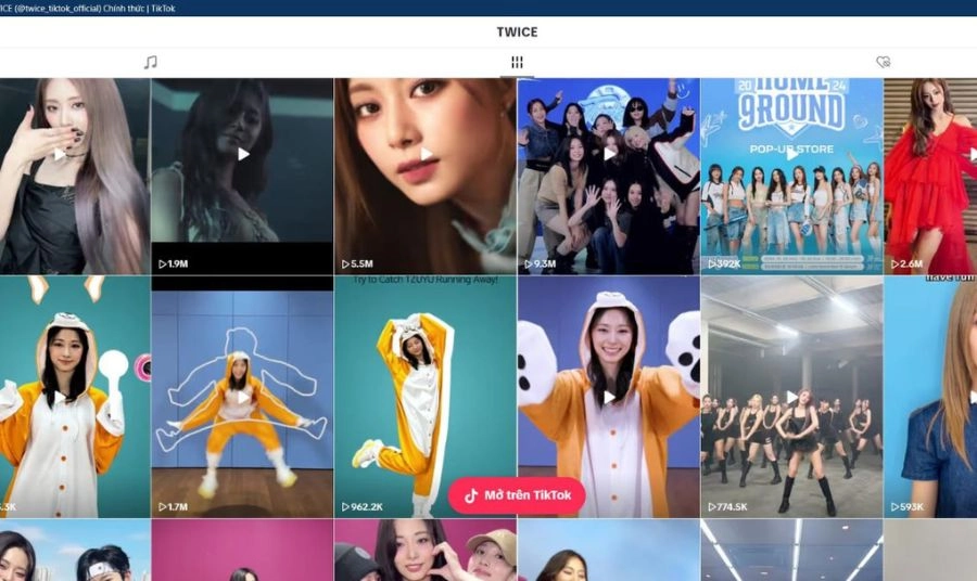 Mở TikTok và đăng nhập để sử dụng