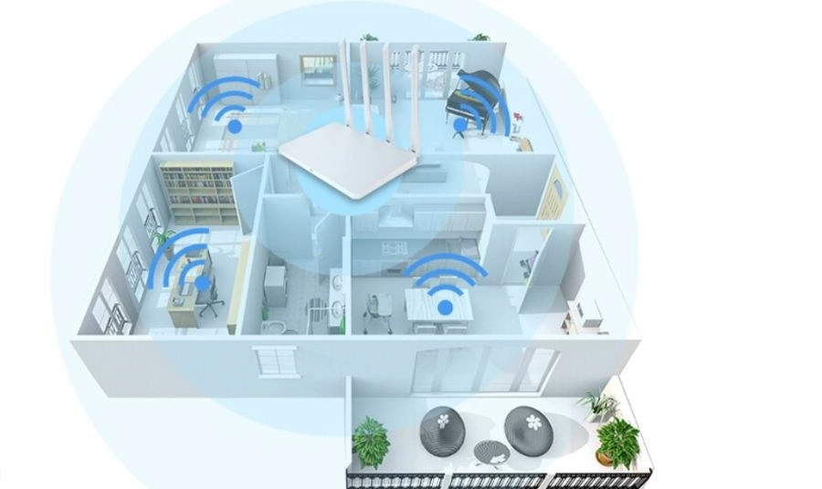 Đặt gần khu vực thường dùng WiFi