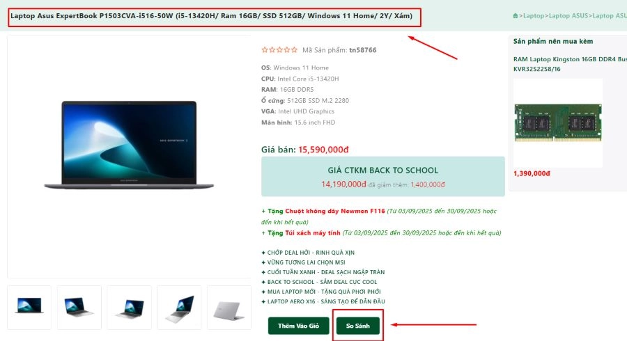 Tìm hiểu web so sánh laptop hữu ích dành cho bạn