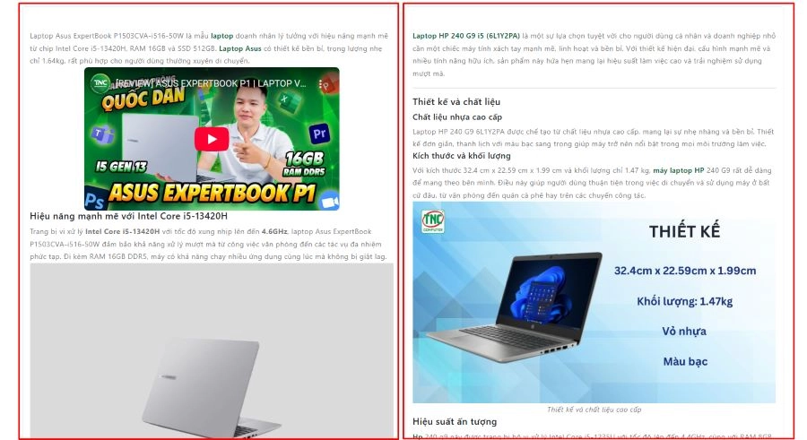 Tìm hiểu web so sánh laptop hữu ích dành cho bạn