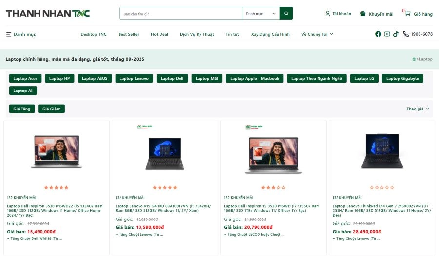 Tìm hiểu web so sánh laptop hữu ích dành cho bạn