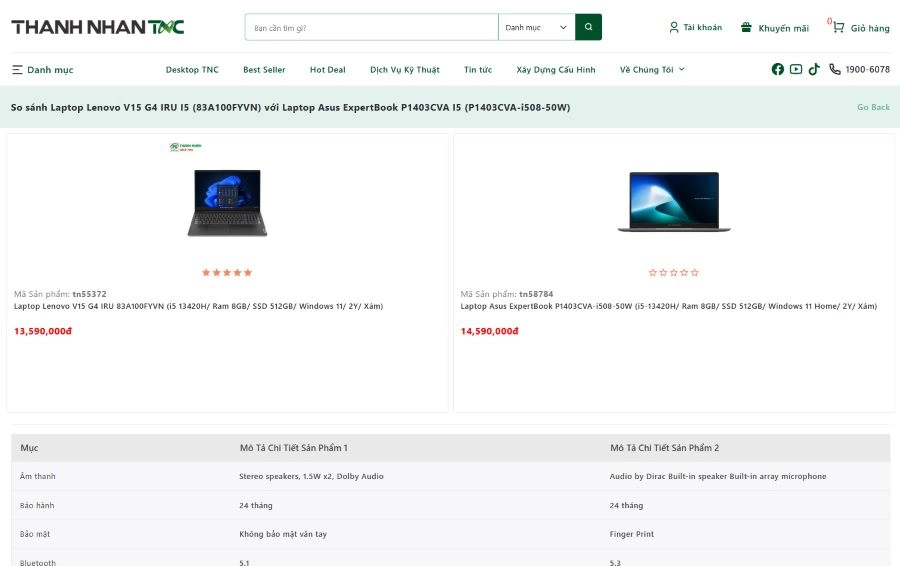 Tìm hiểu web so sánh laptop hữu ích dành cho bạn