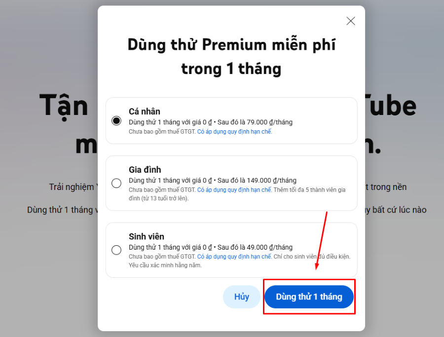 youtube premium