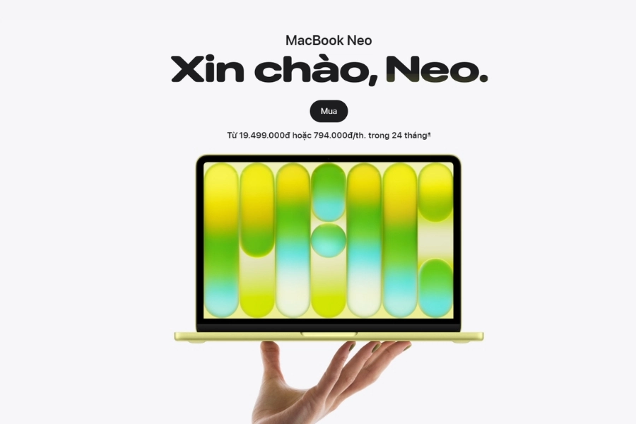 Macbook Neo tăng giá