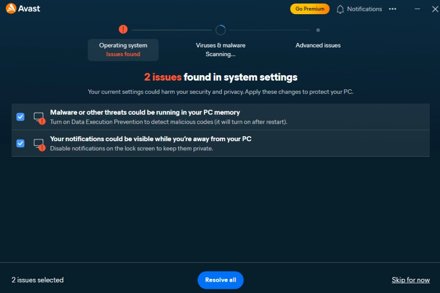 Cài đặt Avast Free Antivirus hoàn tất Cài đặt Avast Free Antivirus hoàn tất