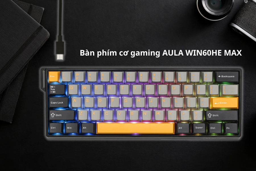 Bàn phím cơ Gaming AULA Win60HE Max 