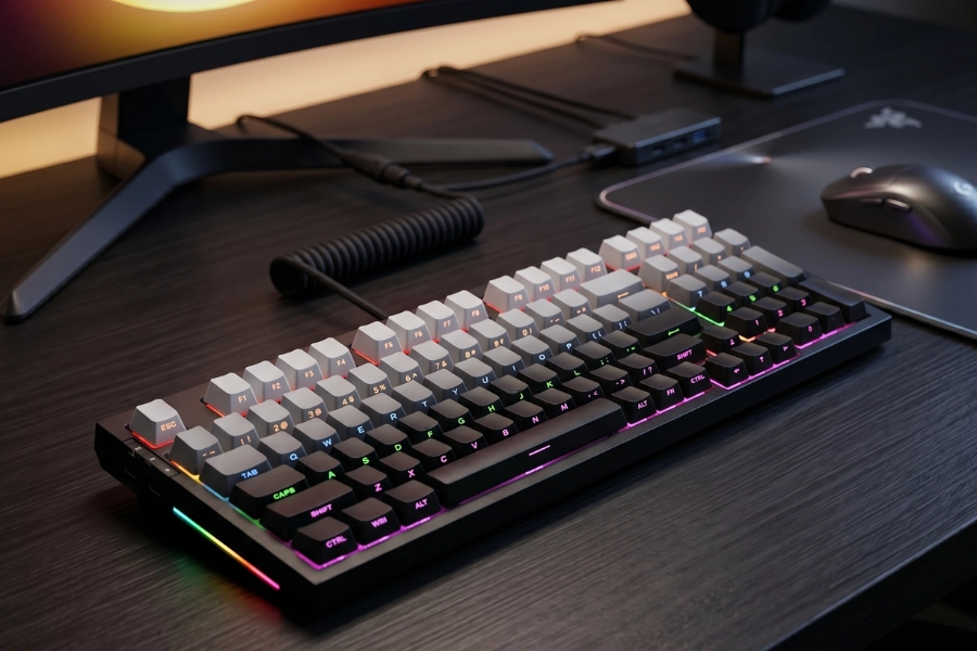 Bàn phím cơ Tri-mode Mechanical Gaming Newmen GM328 Plus Bàn phím cơ Tri-mode Mechanical Gaming Newmen GM328 Plus