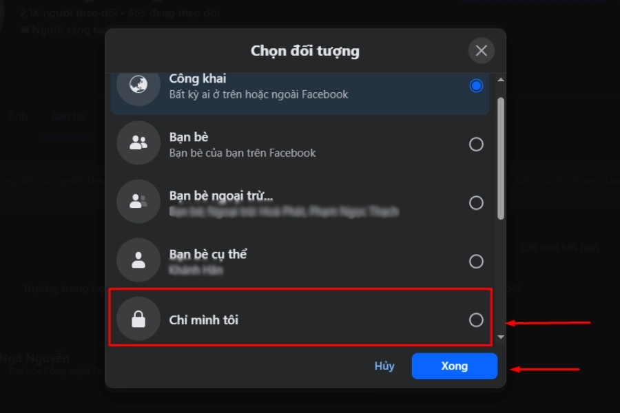 Cách ẩn danh sách bạn bè trên Facebook bằng máy tính Cách ẩn danh sách bạn bè trên Facebook bằng máy tính