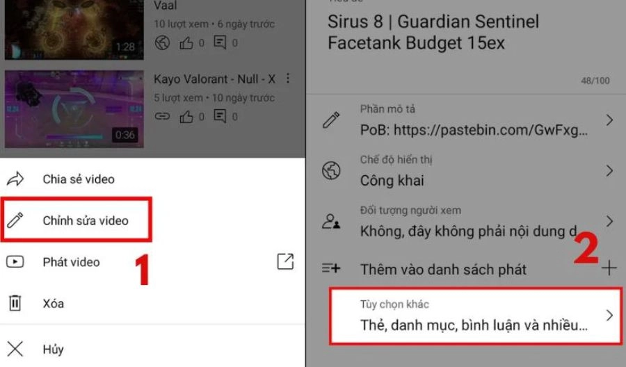 Cách bật bình luận YouTube Studio trên điện thoại